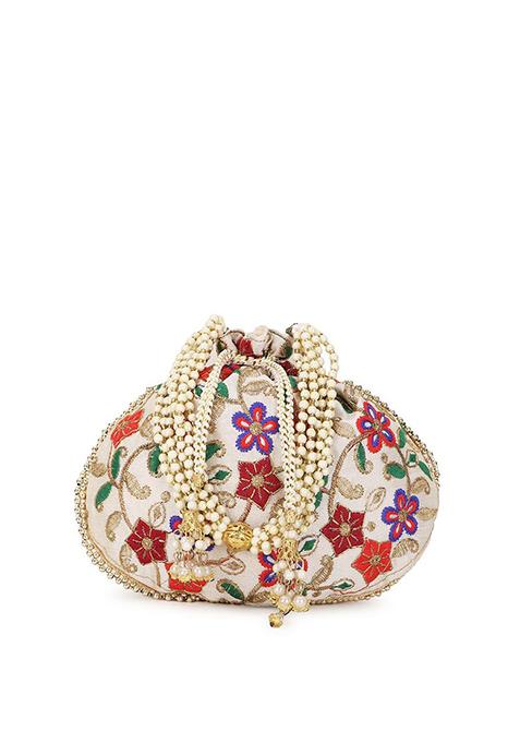 Embroidered Potli Clutch