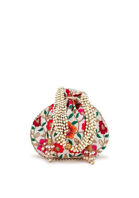 Embroidered Potli Clutch