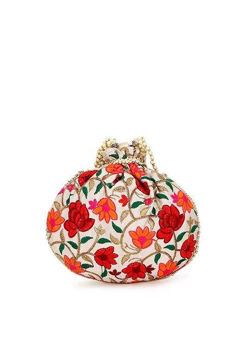 Embroidered Potli Clutch