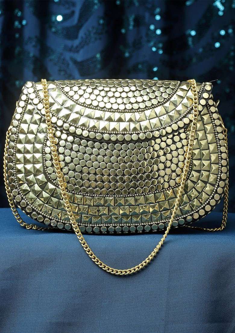 Embellished Box Clutch - Indya