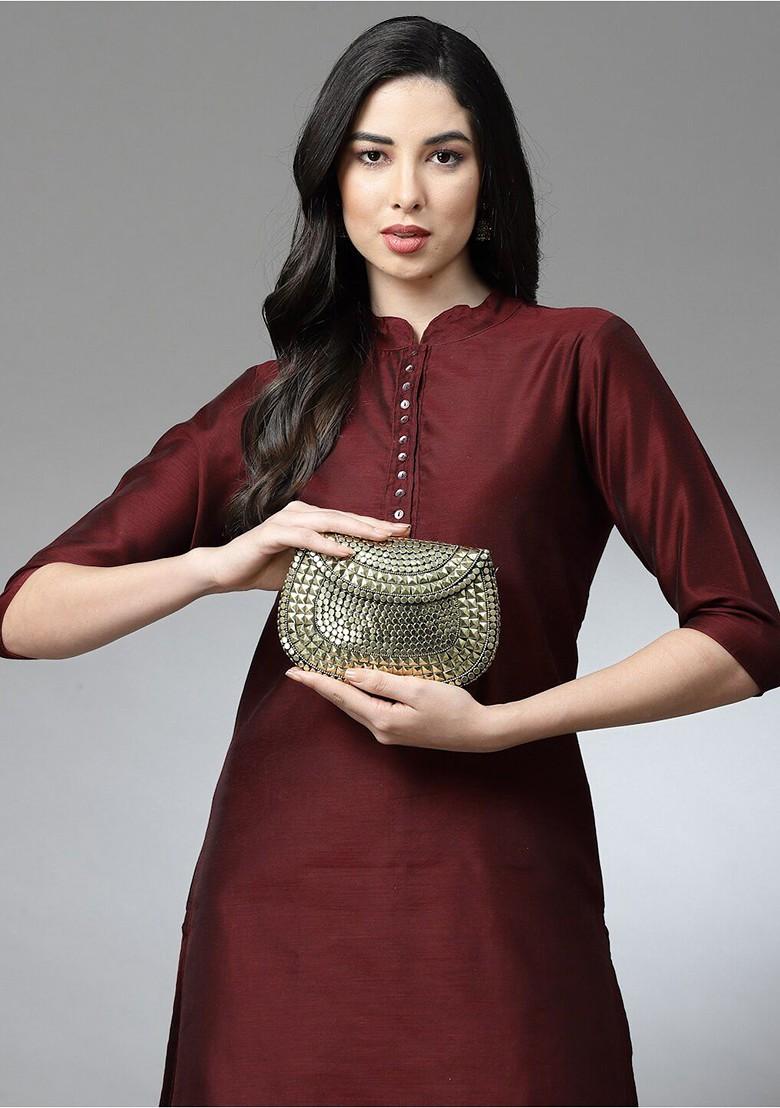 Embellished Box Clutch