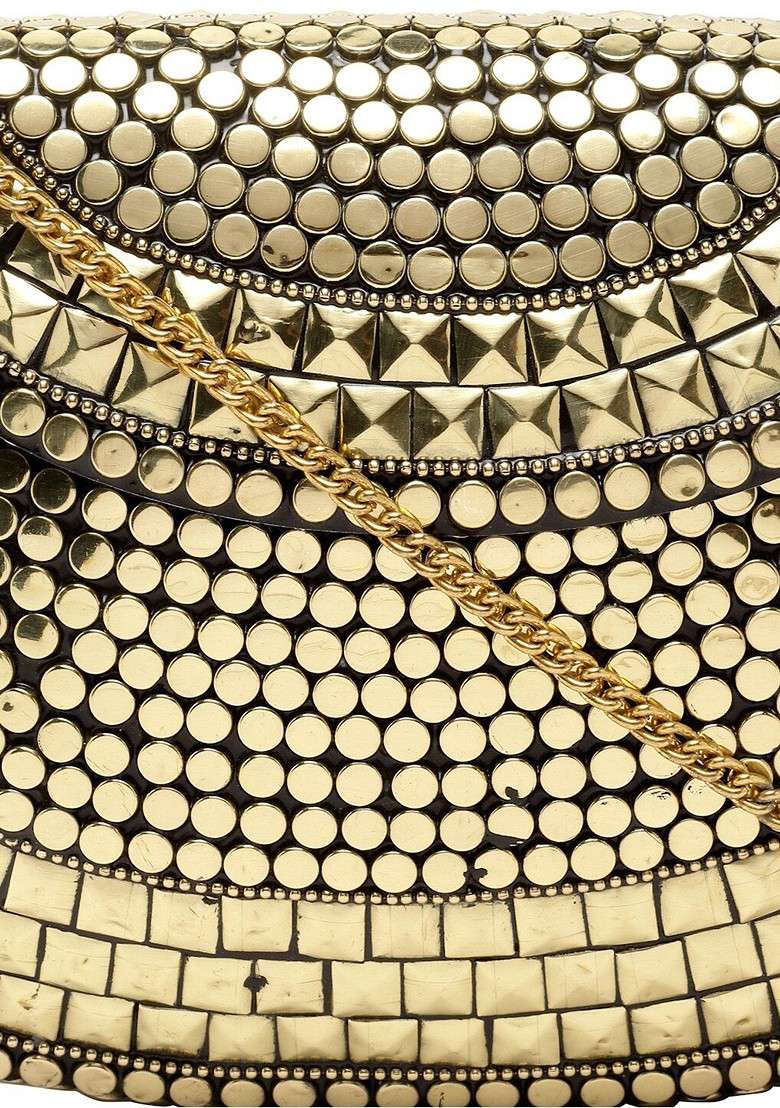 Embellished Box Clutch - Indya