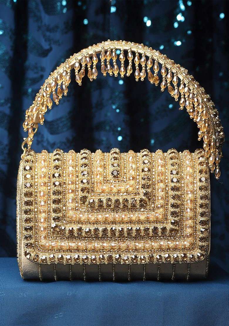 Embellished Envelope Clutch - Indya