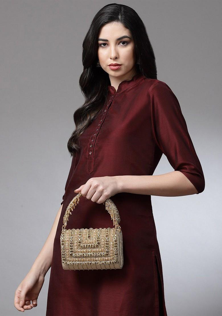 Embellished Envelope Clutch