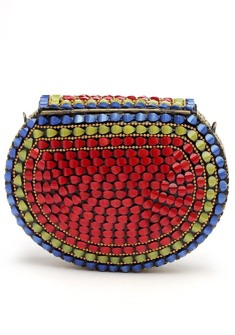 Embellished Foldover Clutch