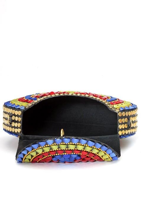 Embellished Foldover Clutch