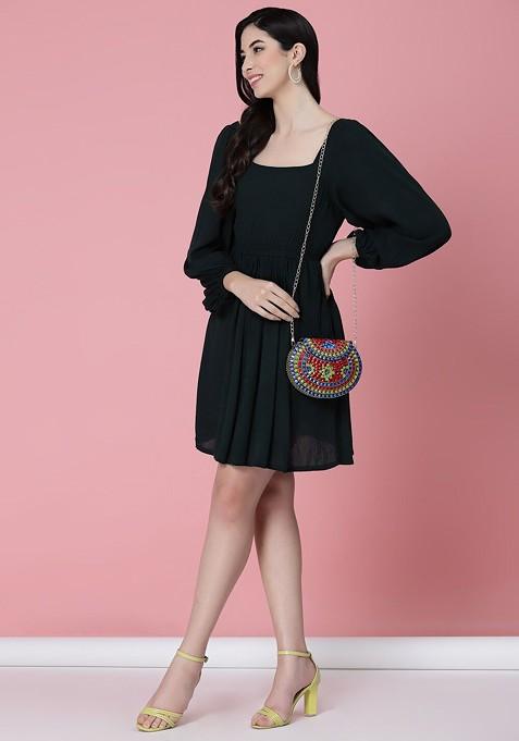 Embellished Foldover Clutch