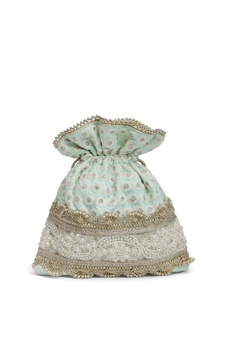 Embellished Tasselled Potli Clutch