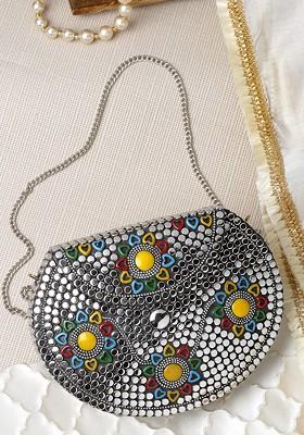 Embellished Foldover Clutch