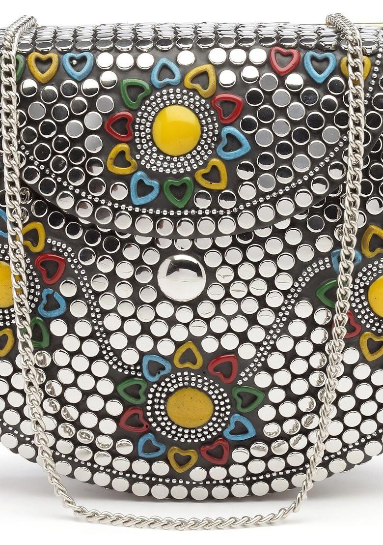 Embellished Foldover Clutch