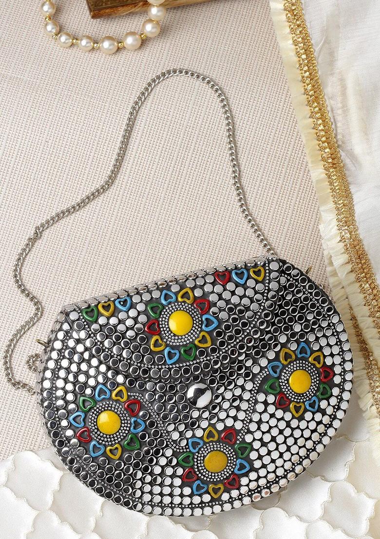 Embellished Foldover Clutch