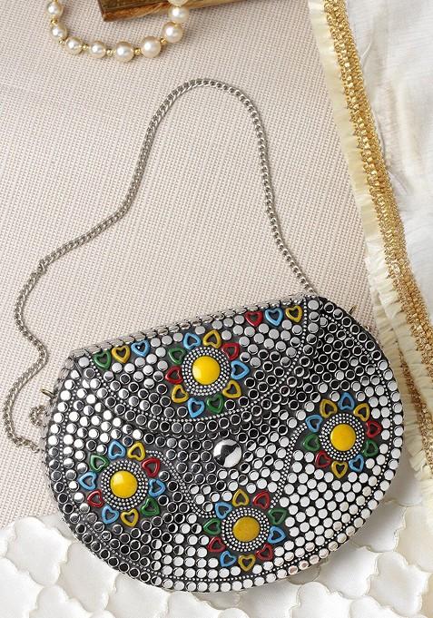 Embellished Foldover Clutch