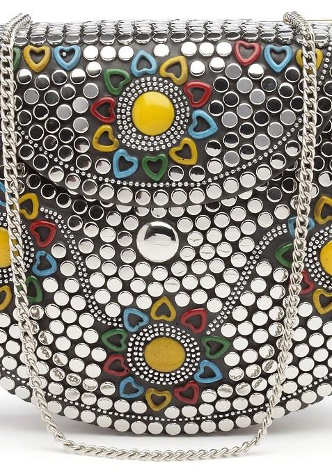 Embellished Foldover Clutch
