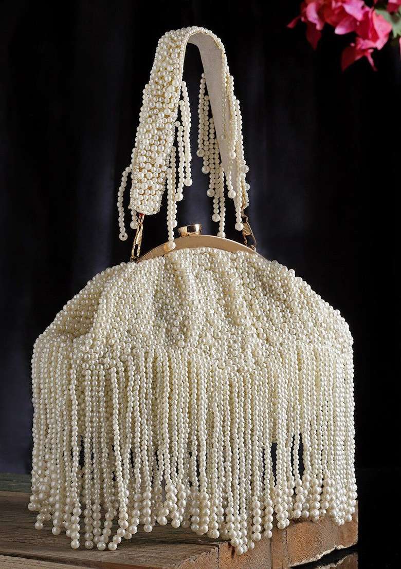 Embellished Tasselled Purse - Indya