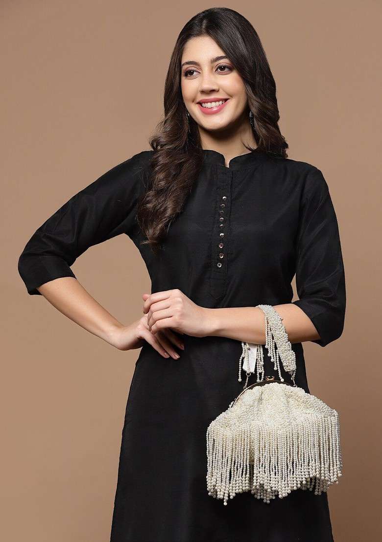 Embellished Tasselled Purse - Indya