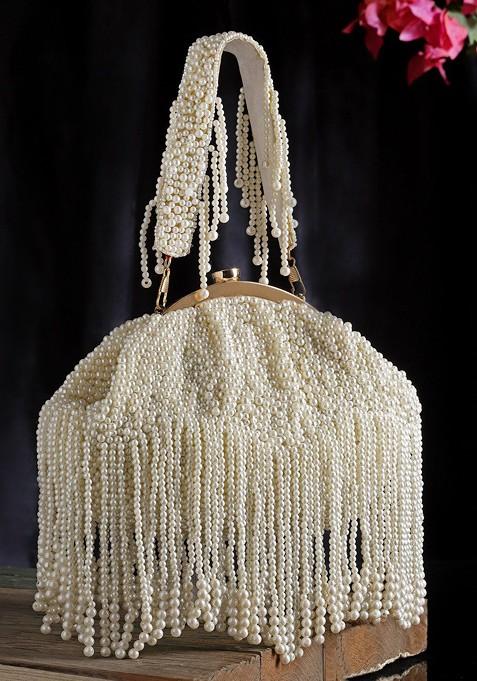 Embellished Tasselled Purse