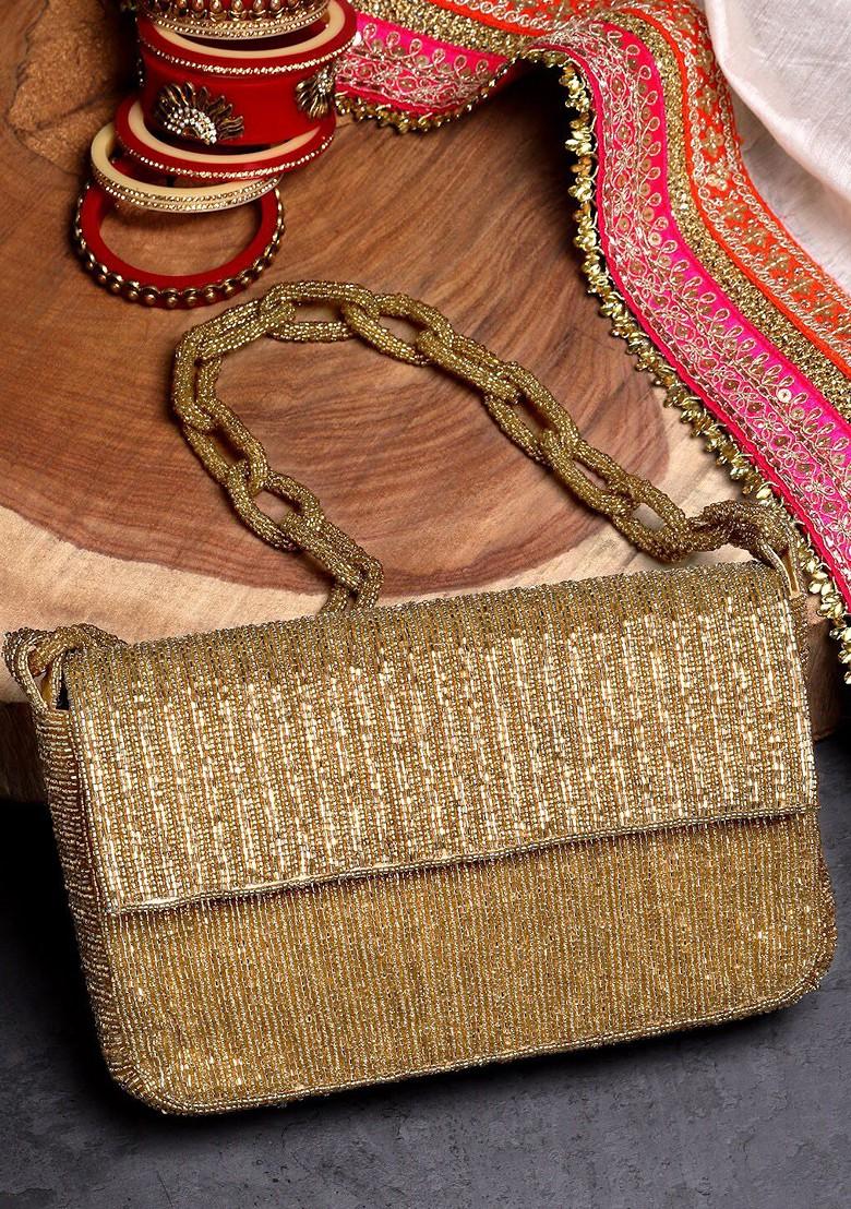 Embellished Foldover Clutch