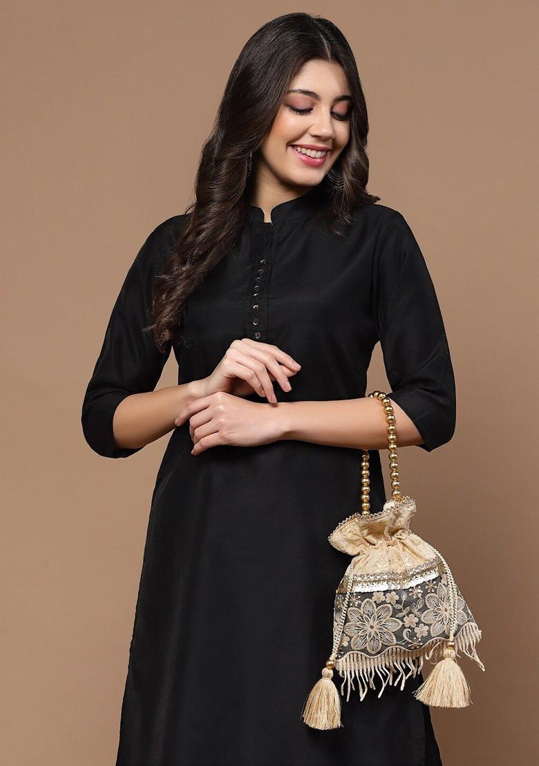 Floral Embroidered Potli