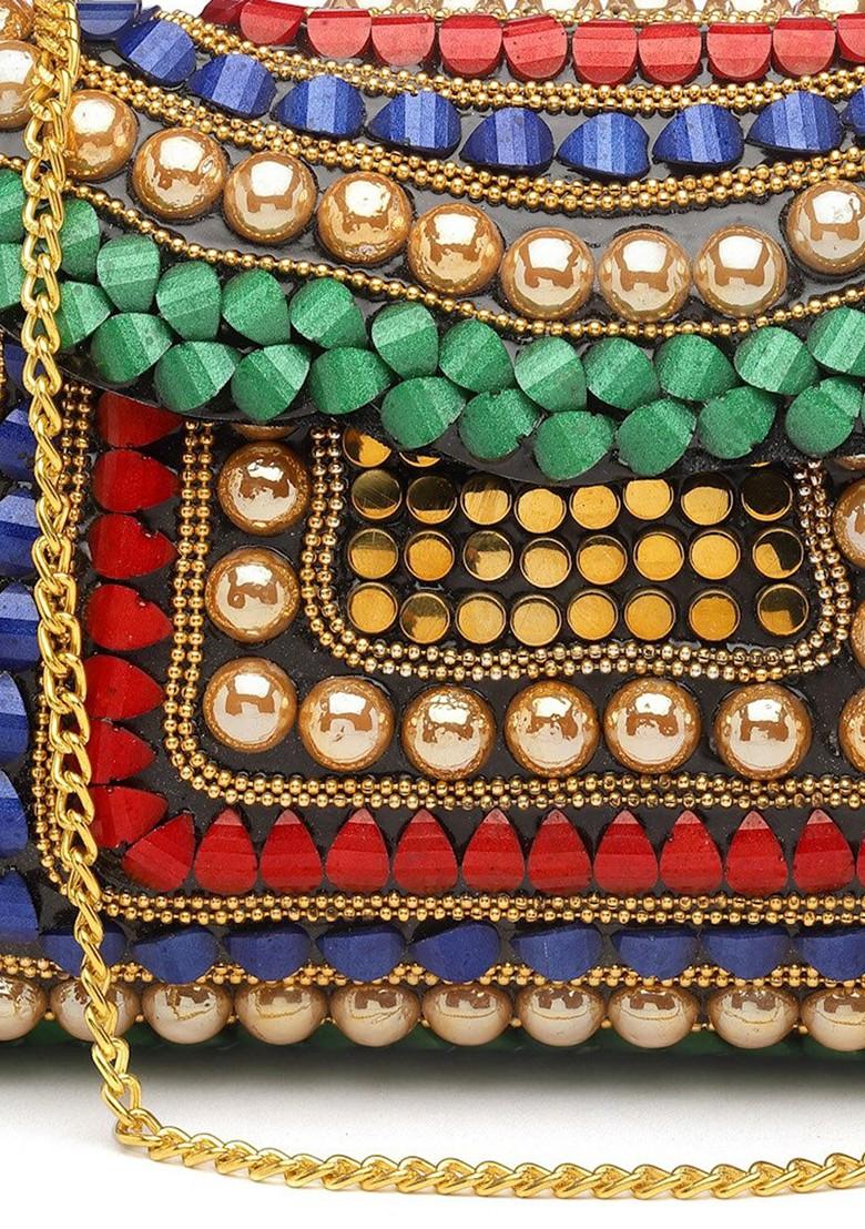 Embellished Envelope Clutch