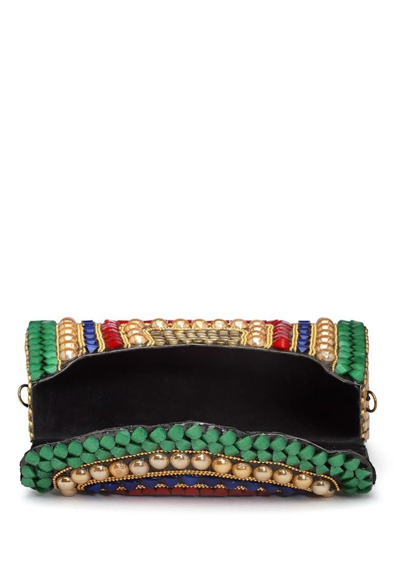 Embellished Envelope Clutch