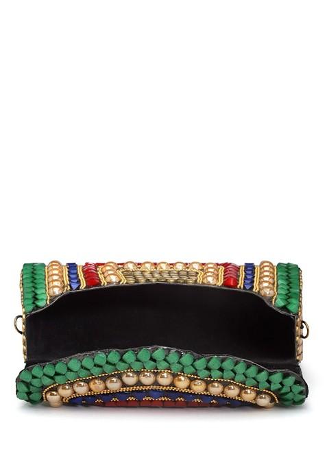 Embellished Envelope Clutch