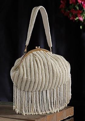 Embellished Tasselled Purse Clutch