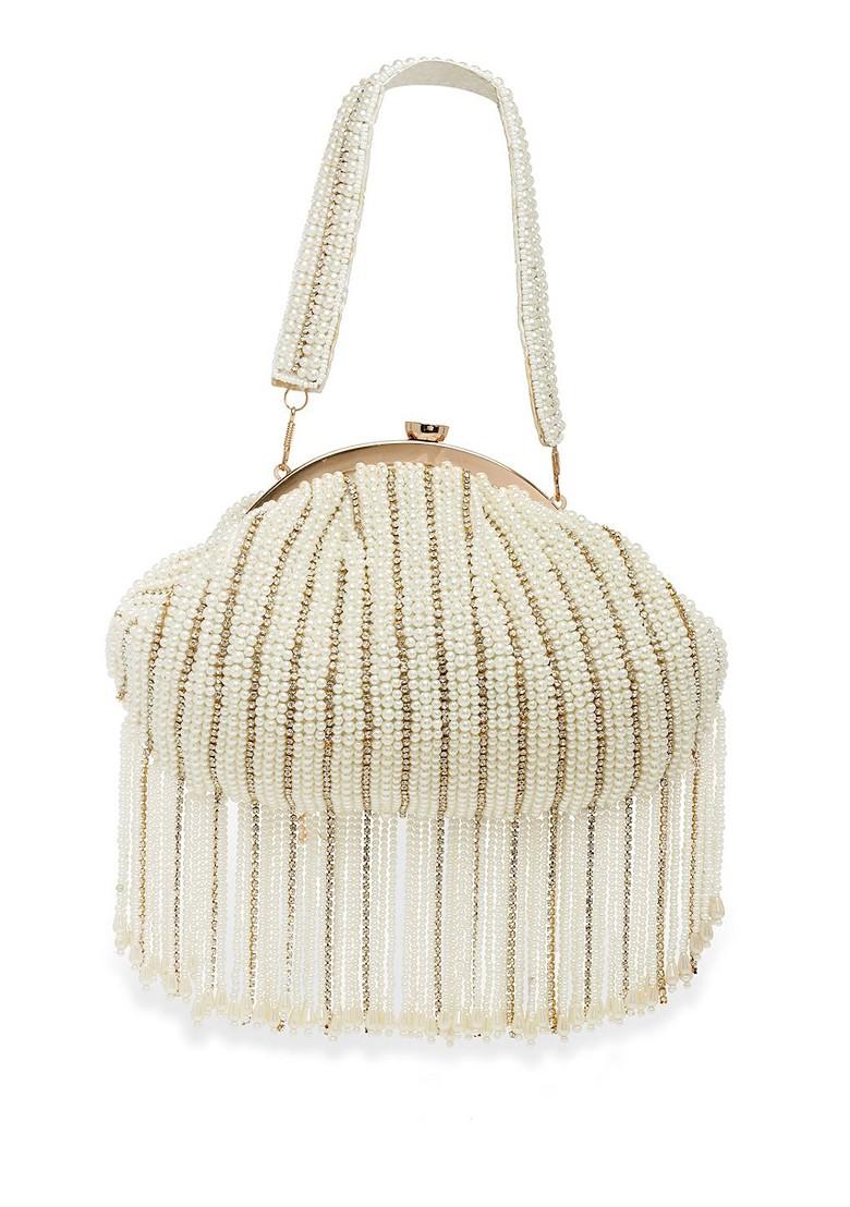 Embellished Tasselled Purse Clutch