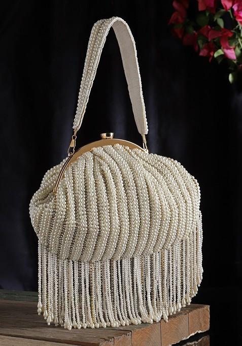 Embellished Tasselled Purse Clutch