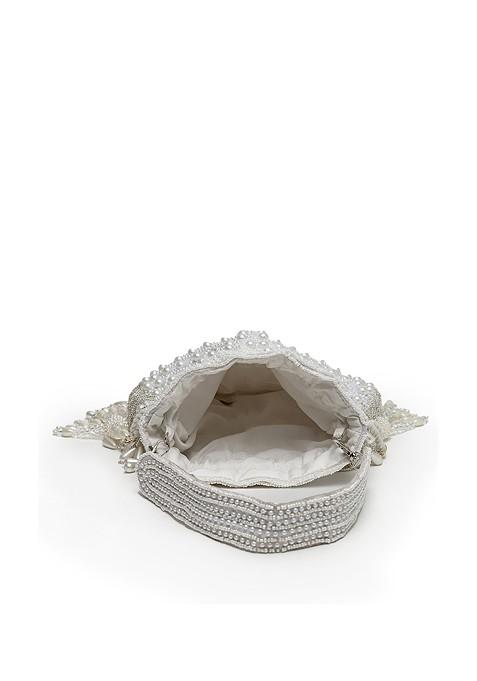 Embellished Tasselled Velvet Potli Clutch