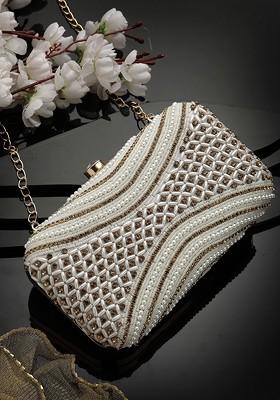 Embellished Box Clutch