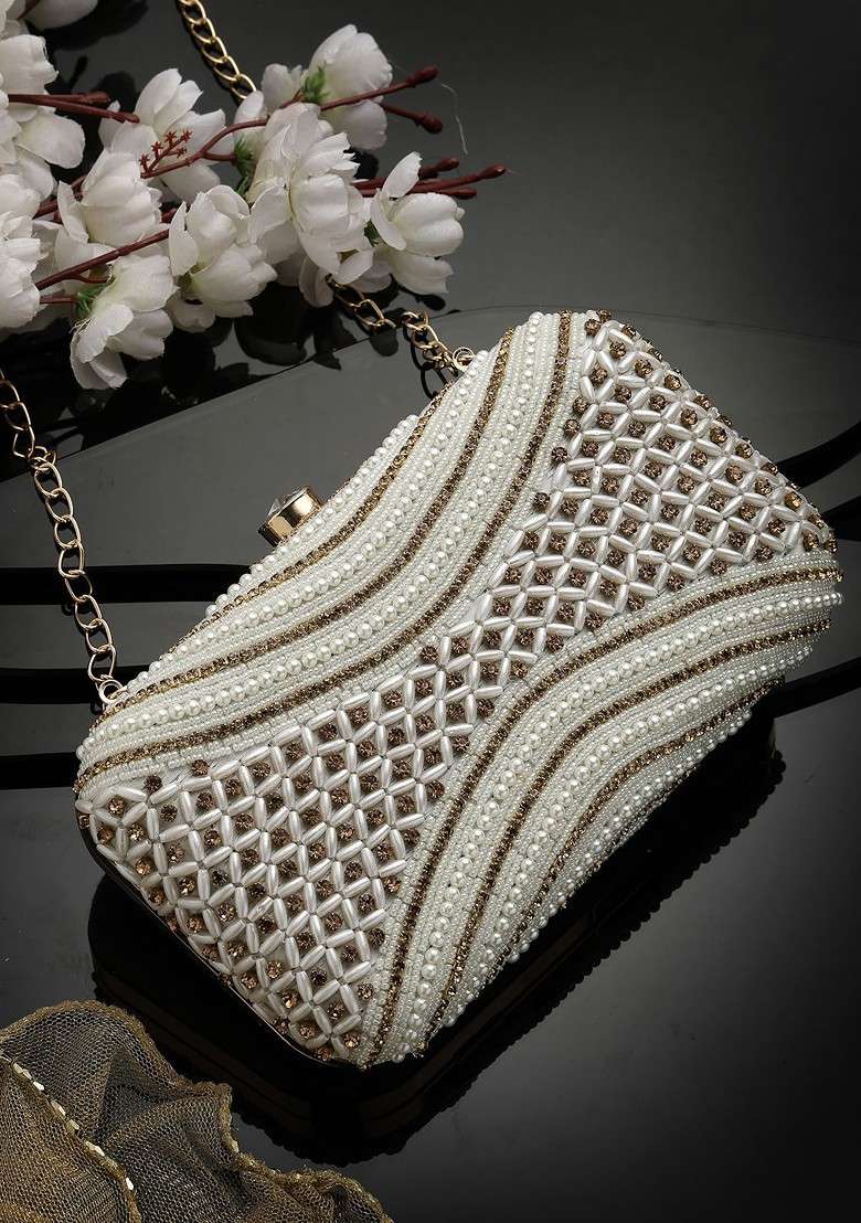 Embellished Box Clutch - Indya