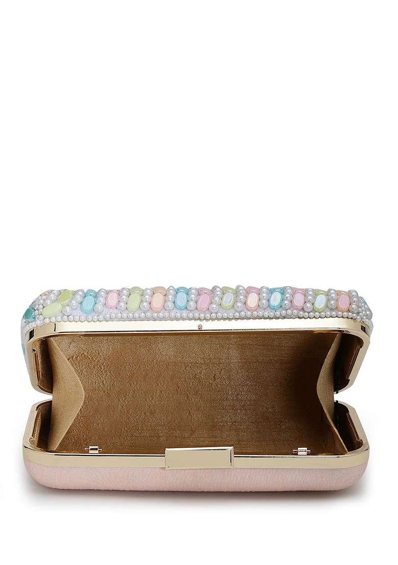 Embellished Box Clutch - Indya