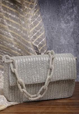 Embellished Foldover Clutch