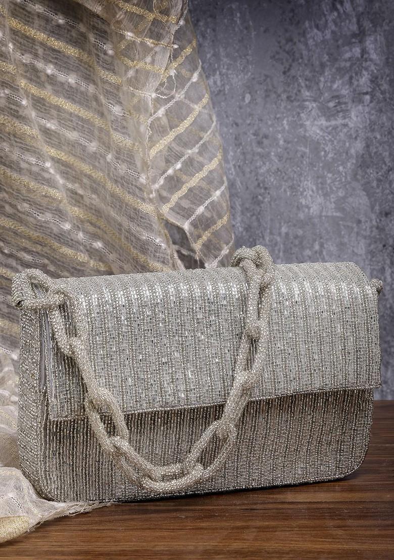 Embellished Foldover Clutch