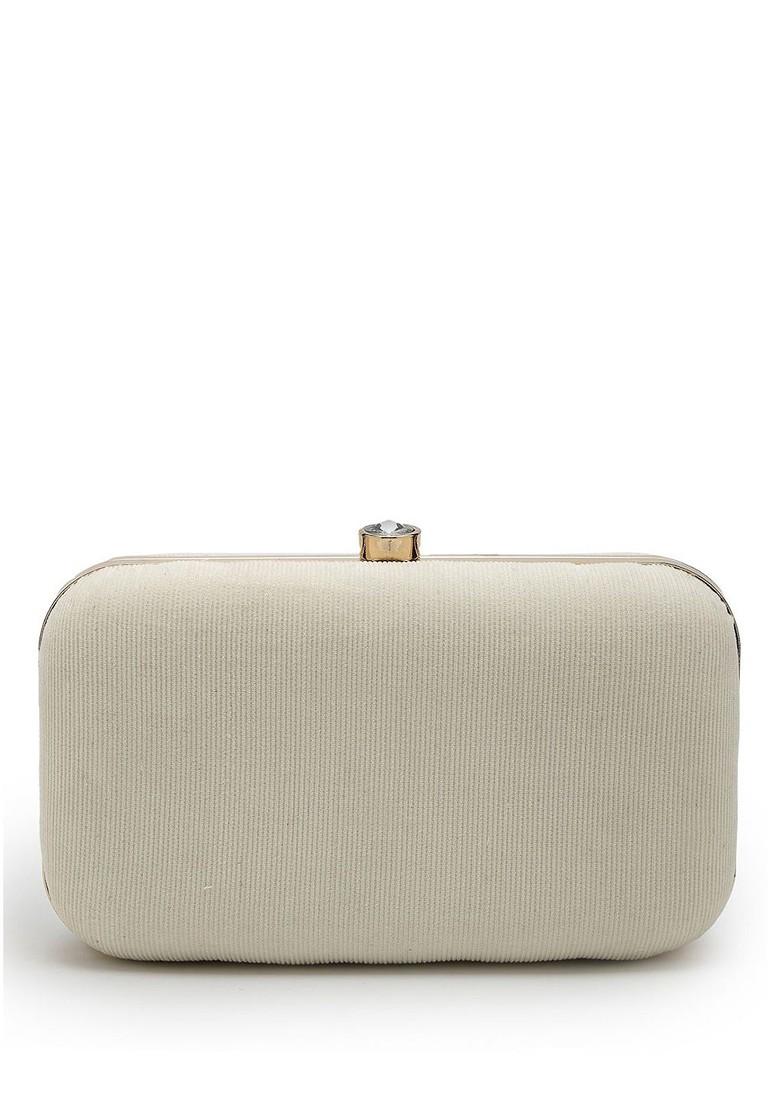 Embellished Tasselled Box Clutch - Indya