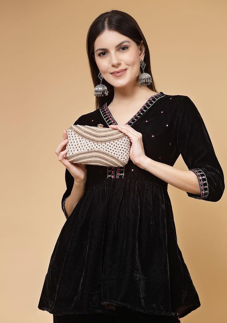 Embellished Box Clutch