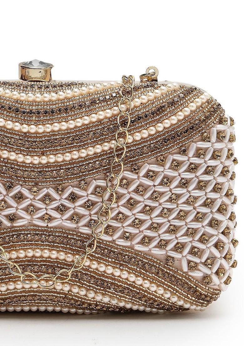 Embellished Box Clutch