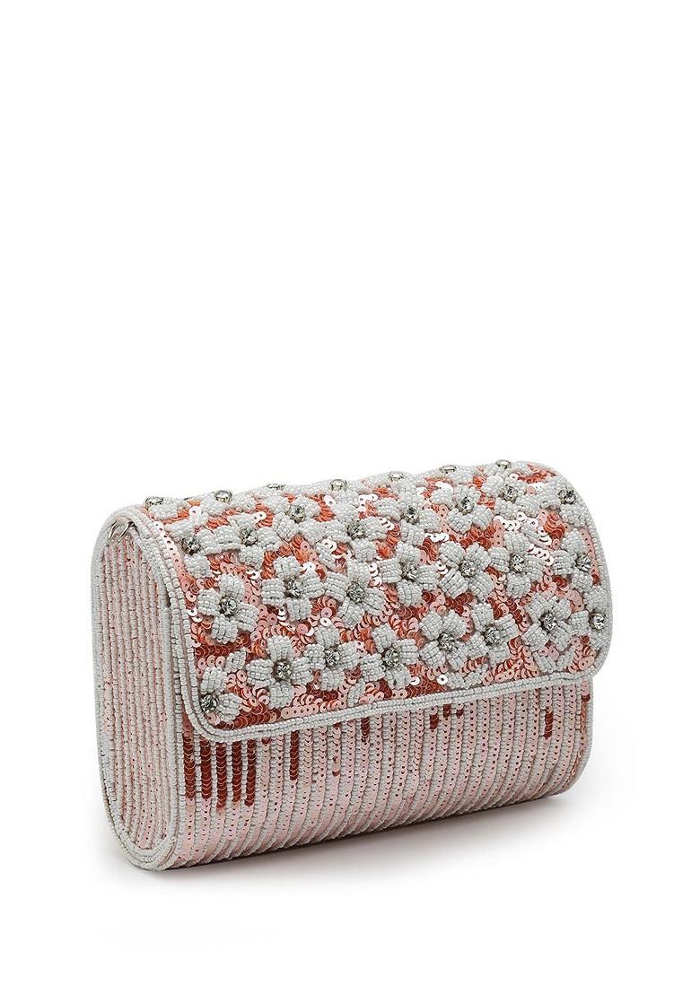 Embellished Tasselled Foldover Clutch