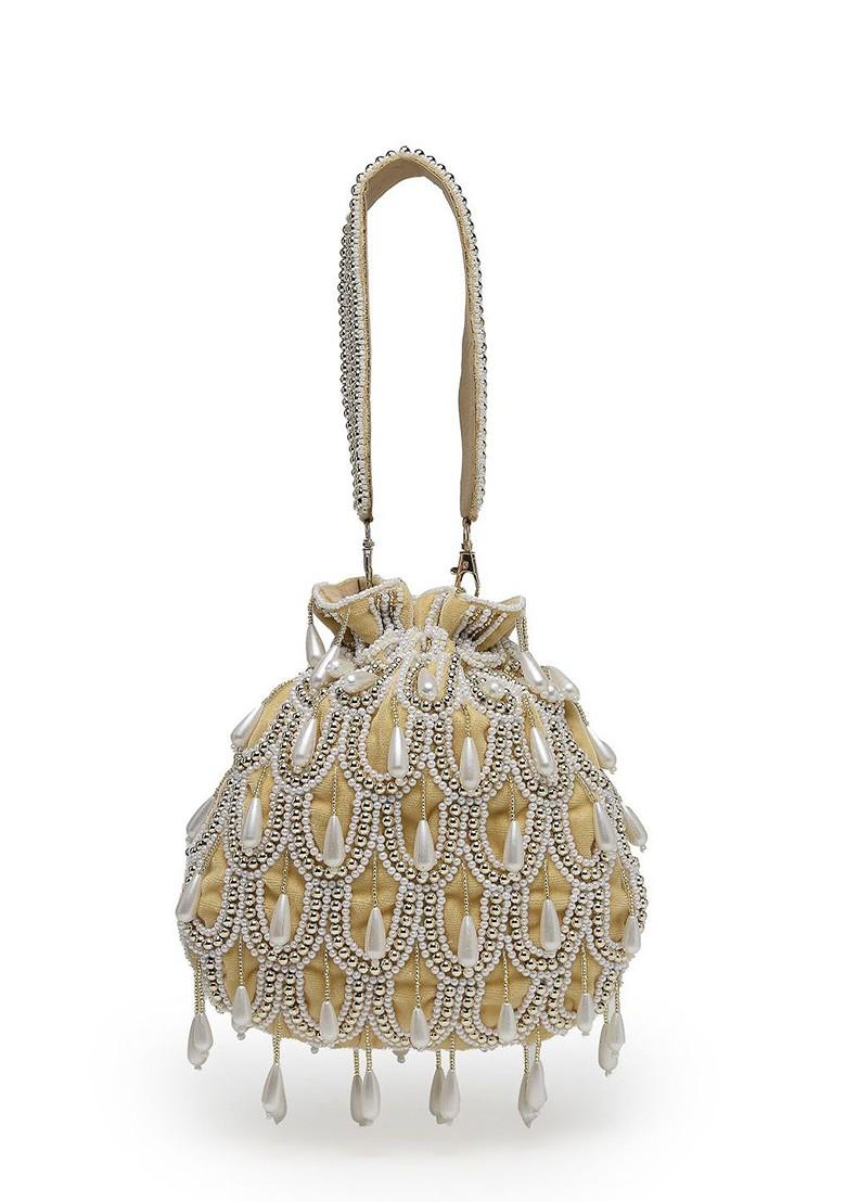 Embellished Tasselled Potli Clutch