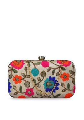 Multicoloured Embellished Clutch