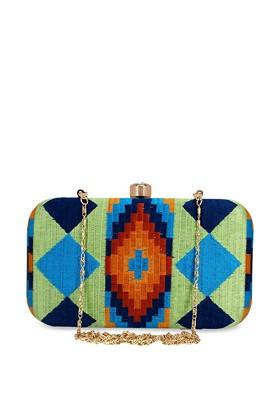 Multicoloured Embroidered Clutch