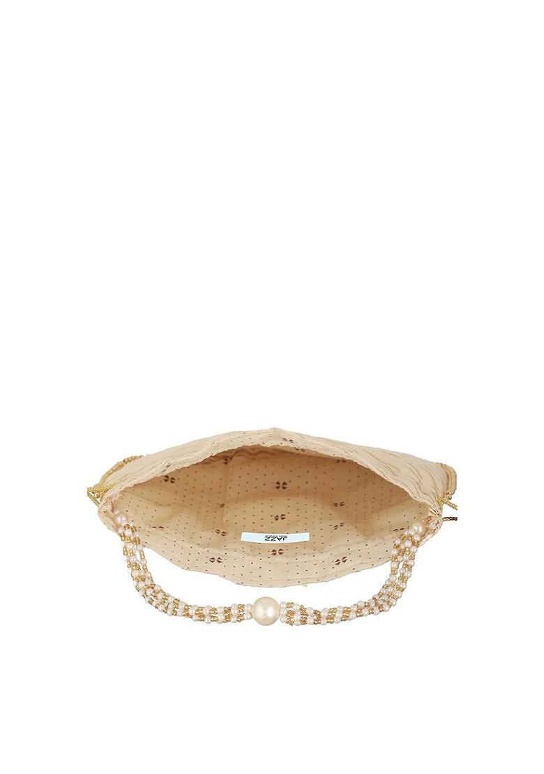 Gold Embroidered Potli Clutch