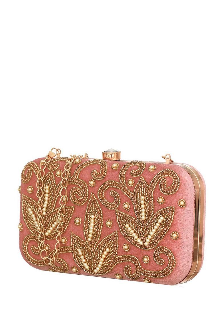 Gold Embellished Purse Clutch