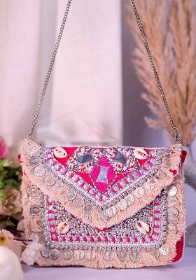 Women Embellished Miniature Clutch