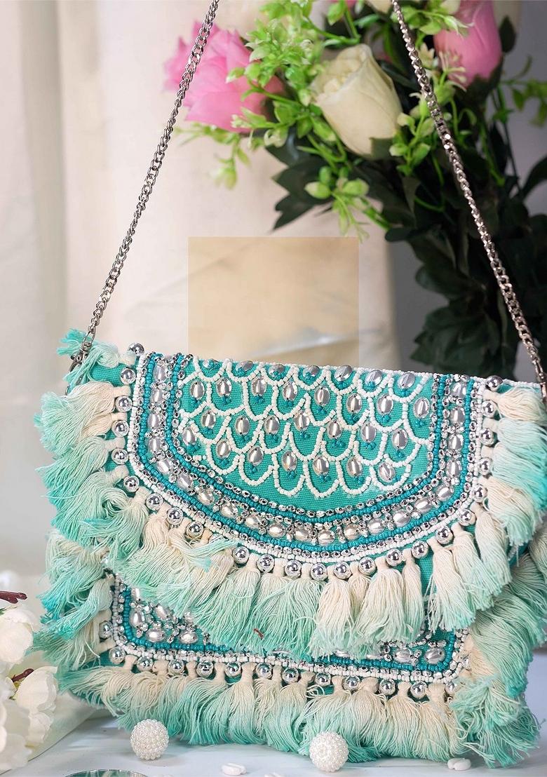 Embellished Bowling Clutch Bag