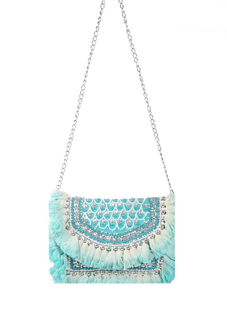 Embellished Bowling Clutch Bag