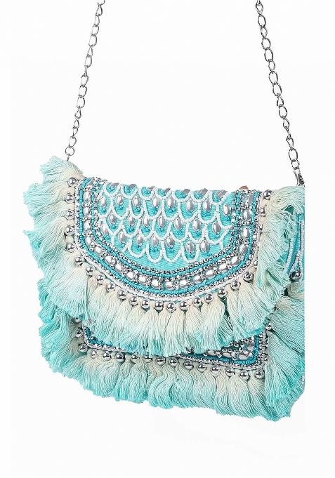 Embellished Bowling Clutch Bag