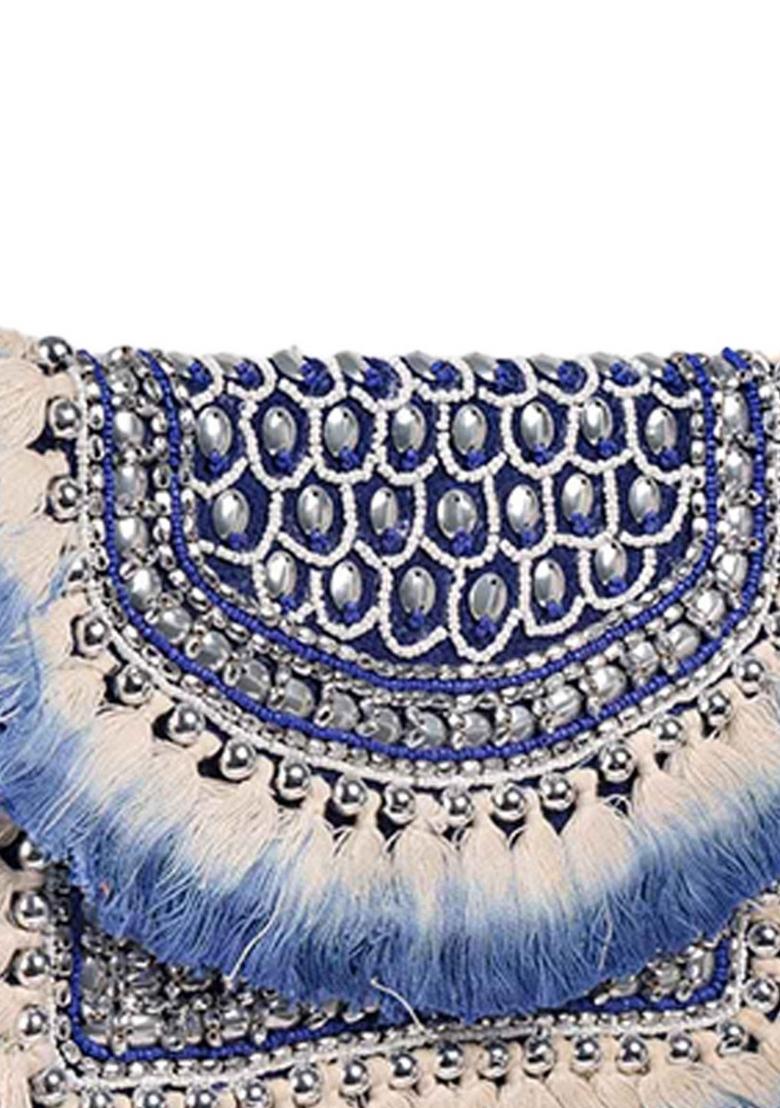 Embellished Structured Clutch Bag