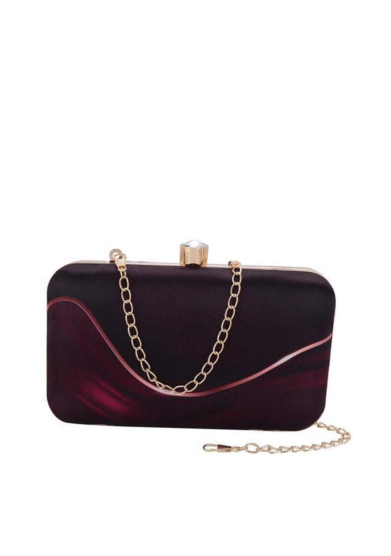 Water Resistant Printed Box Clutch