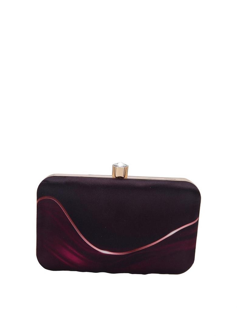 Water Resistant Printed Box Clutch